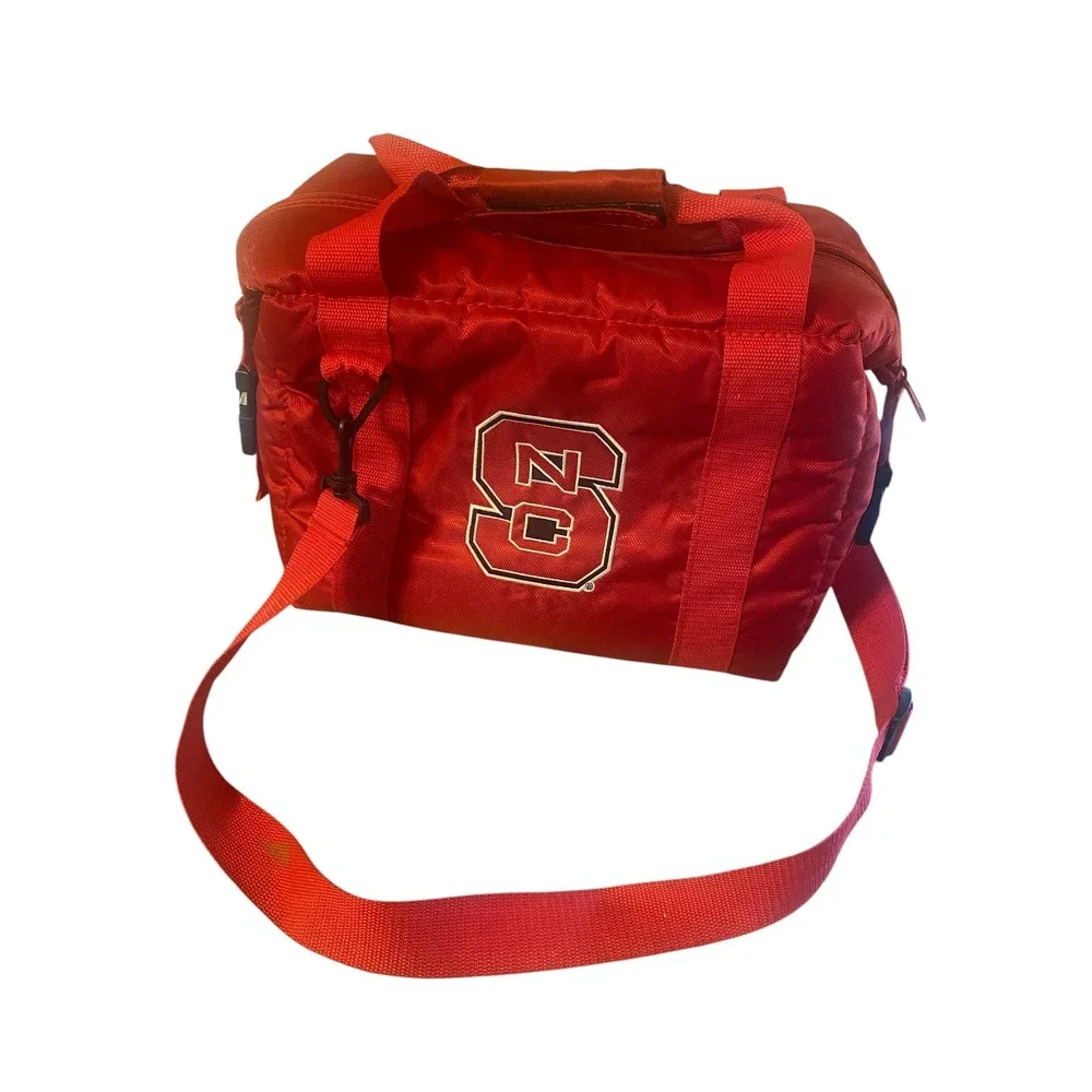 NC State Wolfpack Soft Sided Insulated Cooler Bag Red Logo Tailgate Lunch Box